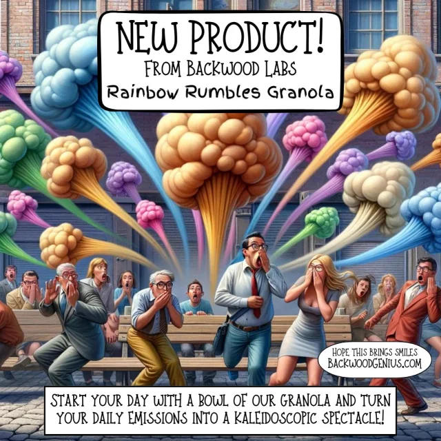 Rainbow Rumbles — BackwoodGenius original illustration