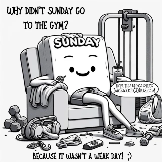 Strong Sunday — BackwoodGenius original illustration