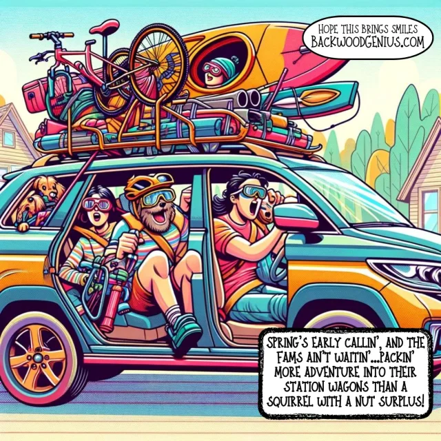 Weekend Wagon — BackwoodGenius original illustration