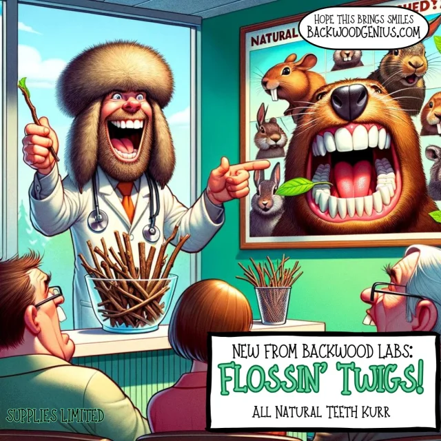 Toothpick Tree — BackwoodGenius original illustration