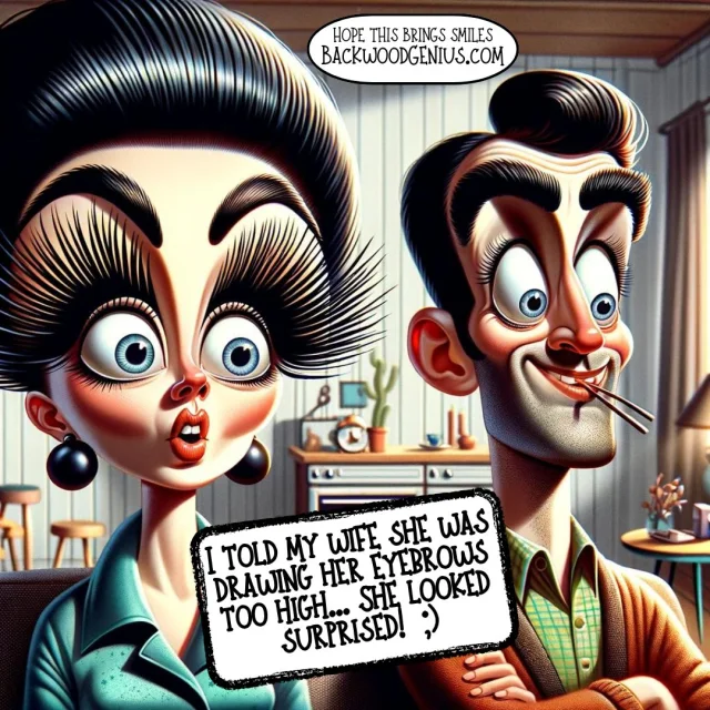 Surprised Eyebrows — BackwoodGenius original illustration