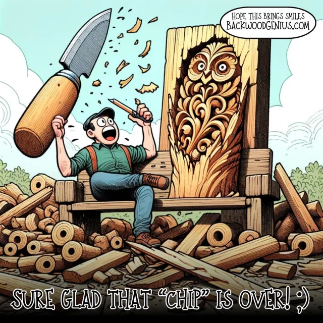 Wood Chips — BackwoodGenius original illustration