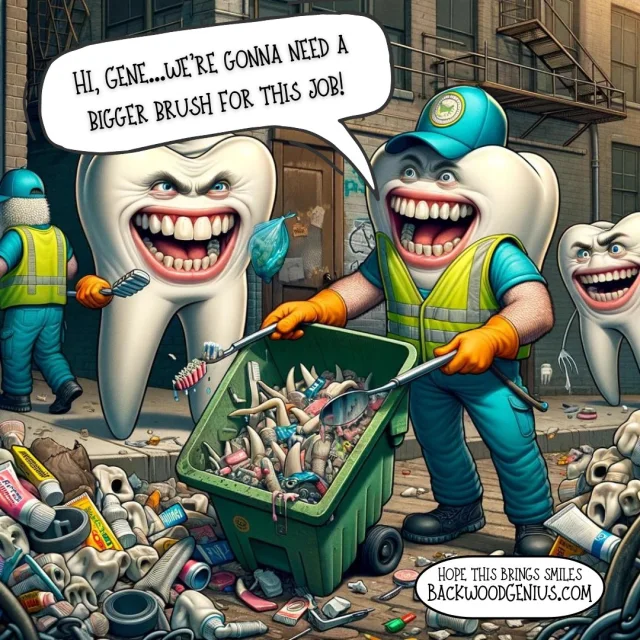 A Nut for the Job — BackwoodGenius original illustration