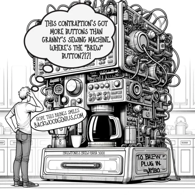 Coffee Machine — BackwoodGenius original illustration