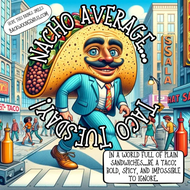 Nacho Average Tuesday — BackwoodGenius original illustration