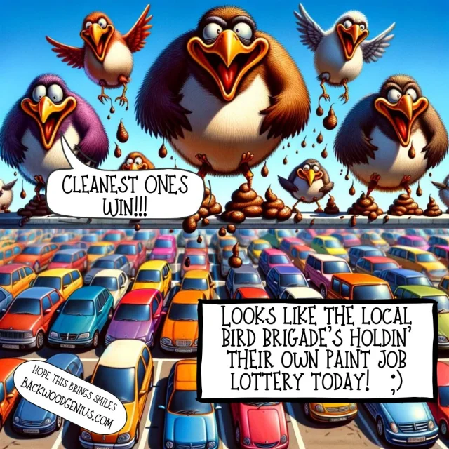 Bird Lottery — BackwoodGenius original illustration