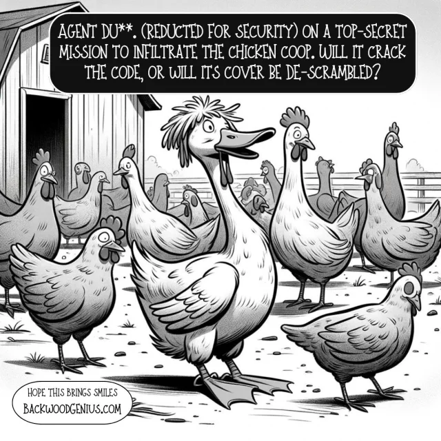 Goose Mission — BackwoodGenius original illustration