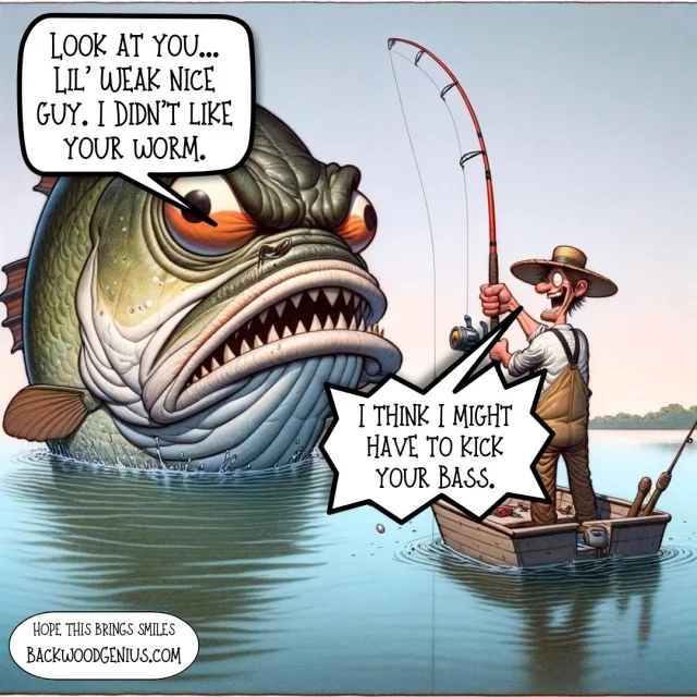 Fish with Attitude — BackwoodGenius original illustration