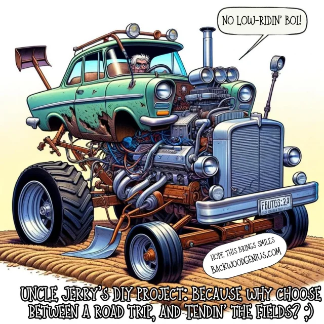 Extreme Horsepower — BackwoodGenius original illustration