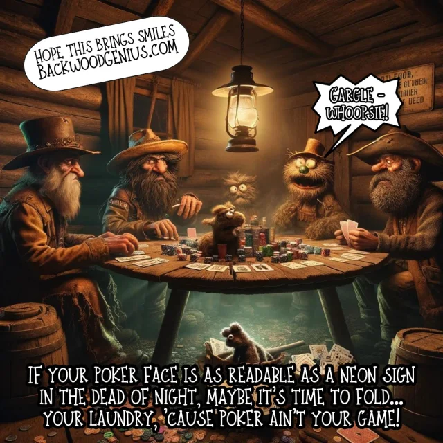 Poker Face — BackwoodGenius original illustration