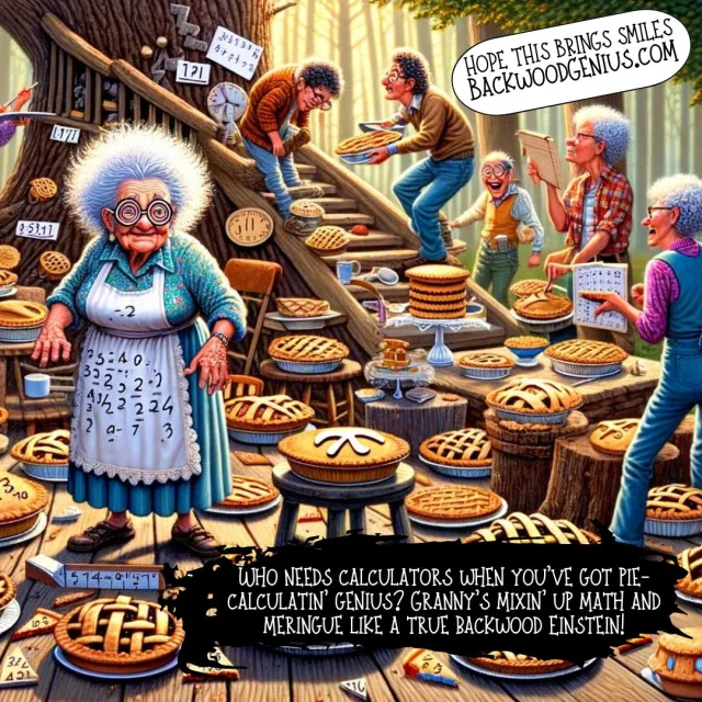 Pie Mathematics — BackwoodGenius original illustration