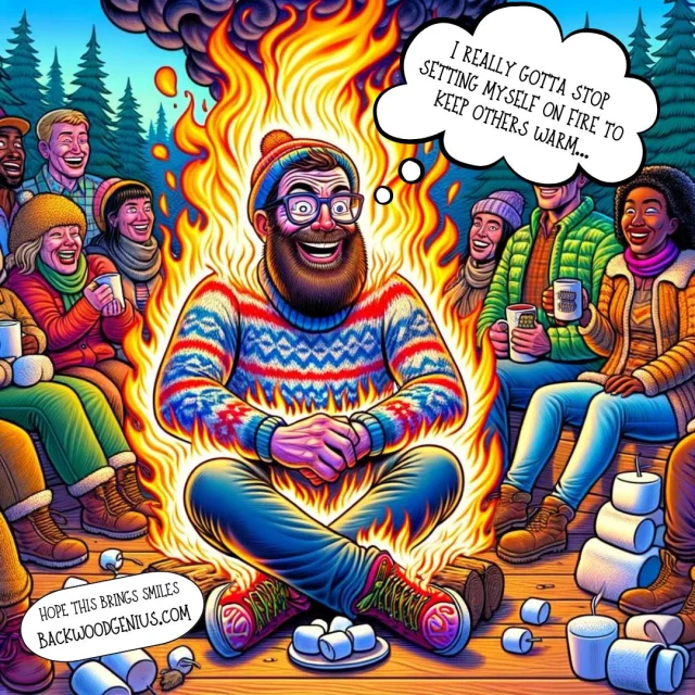 Warm Personality — BackwoodGenius original illustration