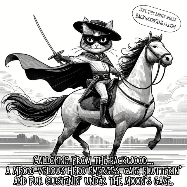 Giddy-Up Hero — BackwoodGenius original illustration