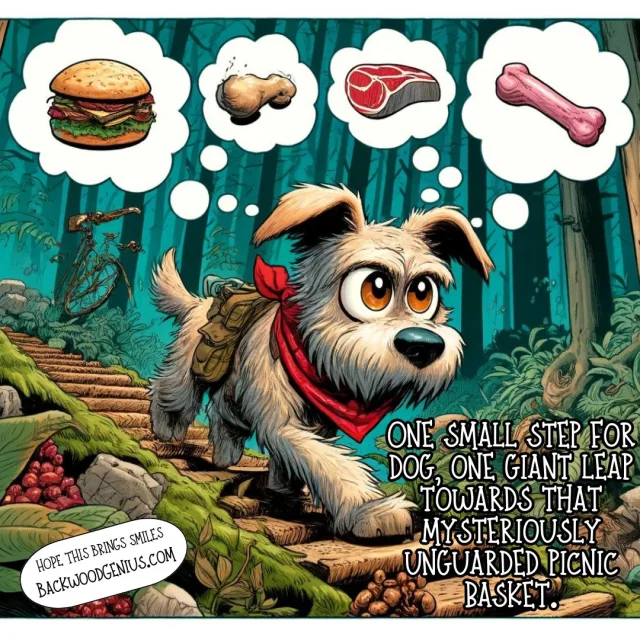 Snack Confusion — BackwoodGenius original illustration