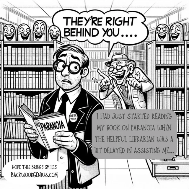 Paranoia Reading Club — BackwoodGenius original illustration