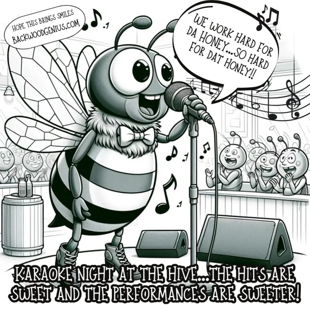 Bee Karaoke — BackwoodGenius original illustration