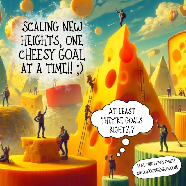 Cheesy Goals — BackwoodGenius original illustration