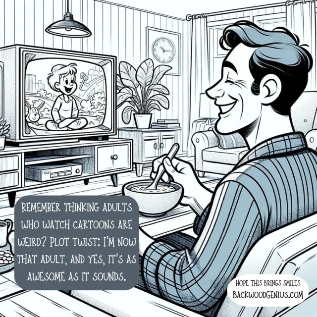 Cartoon Life Lessons — BackwoodGenius original illustration