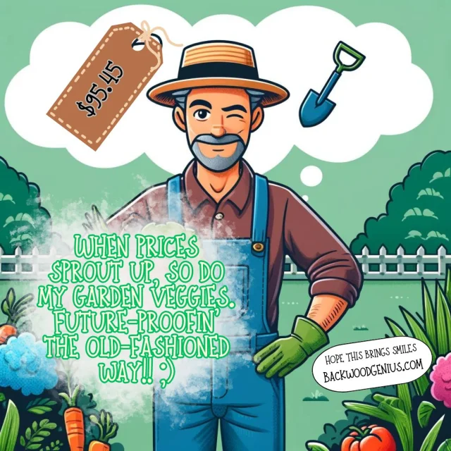 Honest Gardening — BackwoodGenius original illustration