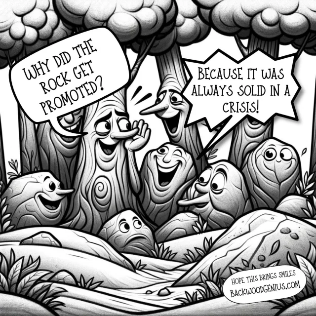 Rock Solid Advice — BackwoodGenius original illustration