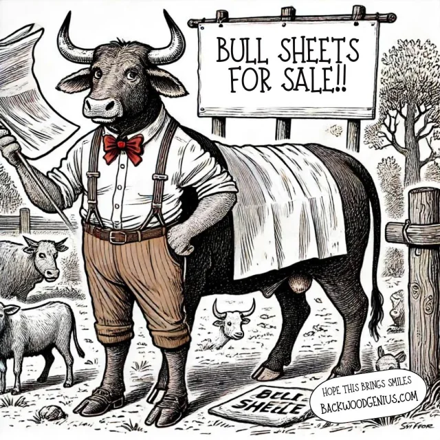Bull Sheets — BackwoodGenius original illustration