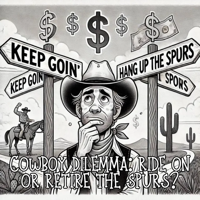 Cowboy Crossroads — BackwoodGenius original illustration