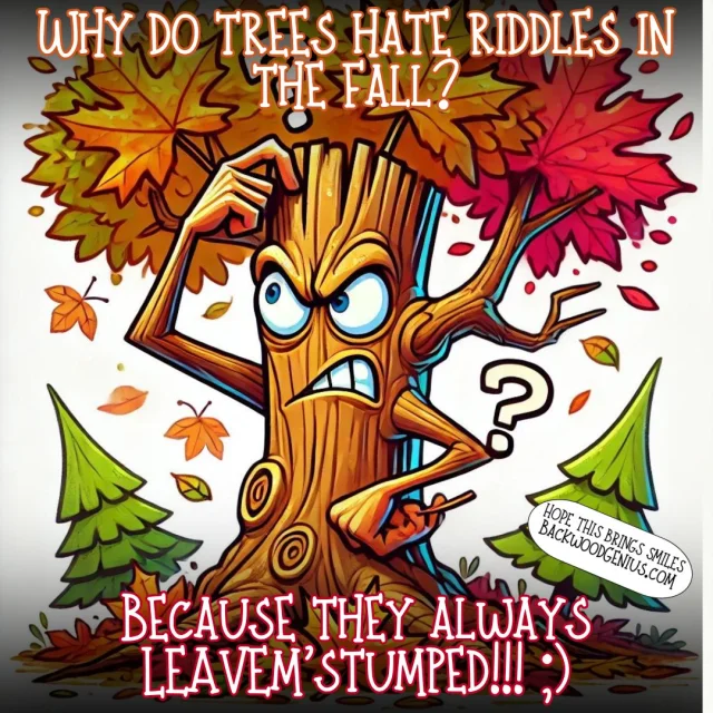 Tree Riddles — BackwoodGenius original illustration