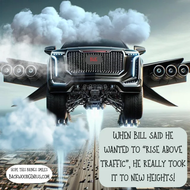 Above the Traffic — BackwoodGenius original illustration