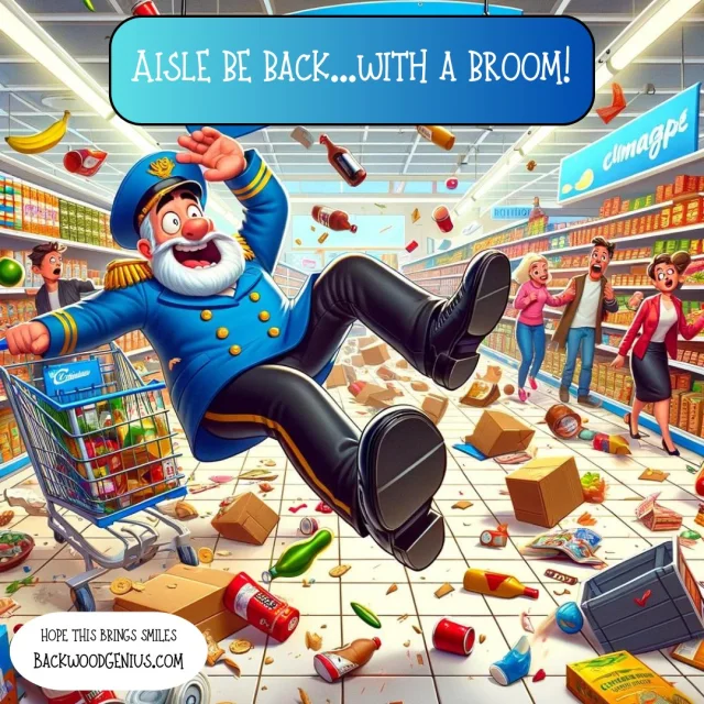 Cleanup Clown — BackwoodGenius original illustration