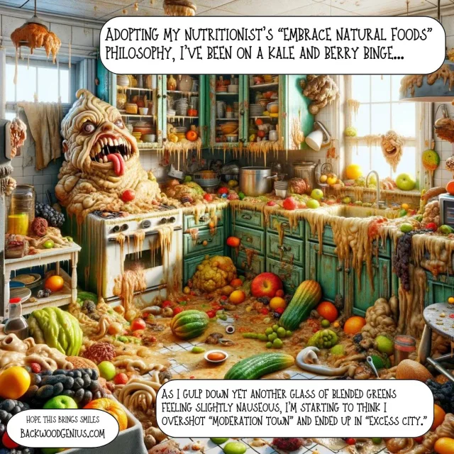 Backwood Health Food — BackwoodGenius original illustration