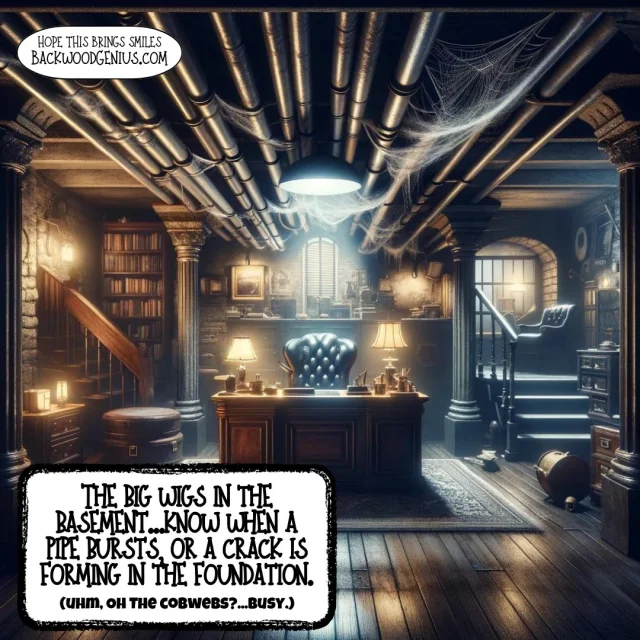 Basement Big Idea — BackwoodGenius original illustration